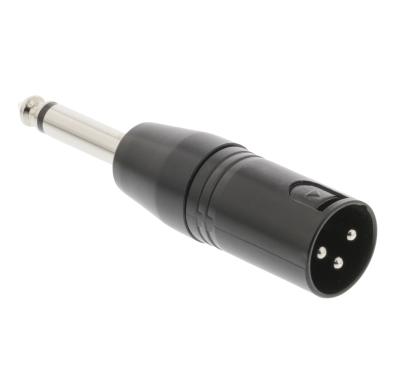 China Durable 3 Pin Xlr Male Connector , 6.35 Mm Xlr Mic Adapter Audio Interfaces for sale