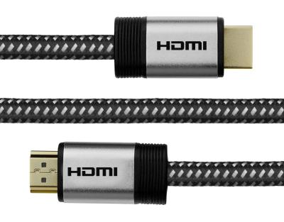 China Braided Cord High Speed HDMI Cable With Ethernet 15 Feet 3D 4K 1080P / Audio Return Channel for sale