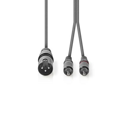 Cina RCA doppio al cavo del microfono di XLR ha squilibrato le 2 spine Phono/di RCA a 1 adattatore di XLR in vendita