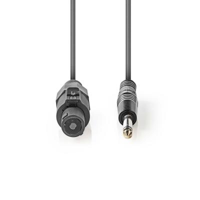 China Mikrofon-Kabel weibliches Speakon der Vernickelungs-XLR zu 6,35 Millimeter-Mann mit Torsions-Verschluss zu verkaufen