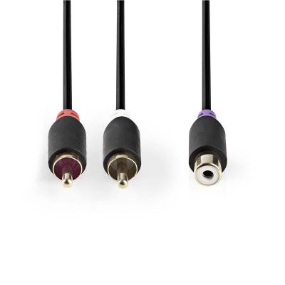 China Y Kabel van Subwoofer van het Adapterhuis de Audio, 0,65 Voet Rca-Kabel voor Subwoofer Te koop