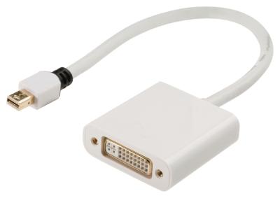 China Mini-DisplayPort zum DVI-Adapter-Kabel, Displayport Kabel-Vergolden-Stecker Dvi zum weiblichen zu verkaufen