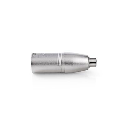 China Silber Rca zu Xlr-Adapter, XLR 3 Pin-Mann RCA-zu den weiblichen Audiokabel-Verbindungsstücken zu verkaufen