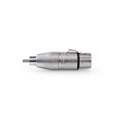 China 3 Pole Female To RCA Male XLR MIC Connector , Balanced Signal Converter Adapter for sale