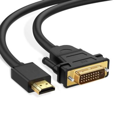 중국 비스무트 방향 DVI 연장 케이블 HDMI 6.6 피트에 DVI - D 24 + 1 항구 판매용