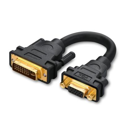 China DVI al varón del cable del monitor de VGA al cable femenino de Extesnion para el ordenador portátil/el anfitrión de la PC en venta