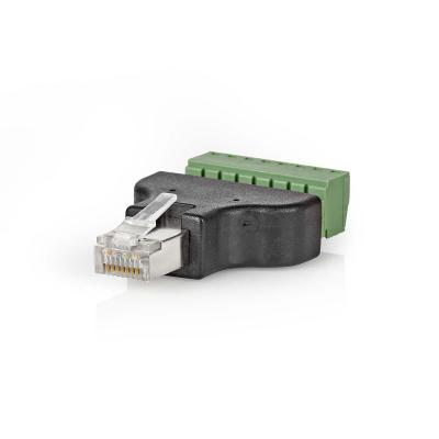 China Mann RJ45 zum 8 Pin-Schraubklemme-Verbindungsstück/zum Verteiler-Adapter für Digital DVR zu verkaufen