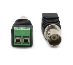 China Professional BNC Female To Terminal Block Adapter Video Balun Connector Long Life for sale