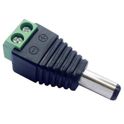 China Adaptador Jack masculino do bloco de terminais da tomada da alimentação de DC Para prender o adaptador do conector para tiras do diodo emissor de luz à venda