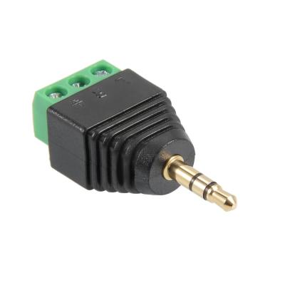 China Mann Jack des Solderless-Verteiler-Adapter-3.5mm Draht-dem Adapter zu des Anschluss-3 für Stereomikrofon zu verkaufen