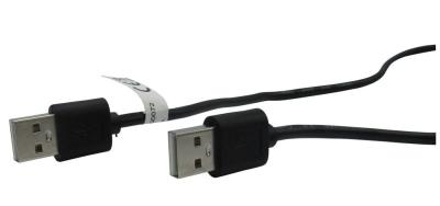 China Upgraded Round Laptop Cooler Fast Data Transfer USB Link Cable Type A Male To Male for sale