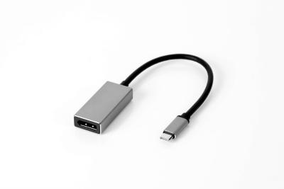 China USB - C To Displayport Female Adapter Usb Data Link Cable 0.2m Aluminium Housing 4K for sale