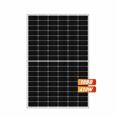 China Centro 410 Watt Monocrystalline Solar Panel Sliver Frame Black Module For Solar System Quality 182mmx182mm for sale