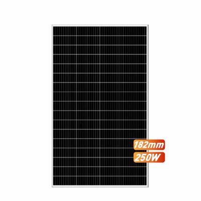 China Centro Custom Home Energy 250W Solar Panels Roof Rack System Purchase Solar Panel Factory Direct 182mmx182mm for sale