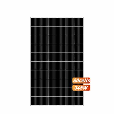 China Solar Panels 345W China 158.75mmx158.75mm Monocrystalline Solar Panel High Efficiency for sale