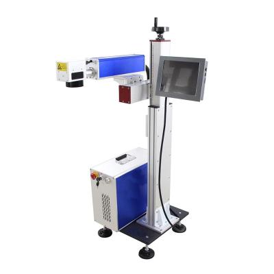 China Laser Marking OV Laser Fly Fiber Laser Engraving Machine Whiteboard Marker Machine With Conveyor for sale