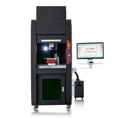 China Laser Marking Large Enclosed 50w Fiber Laser Marking Machine Gold And Silver Laser Engraving Machine for sale