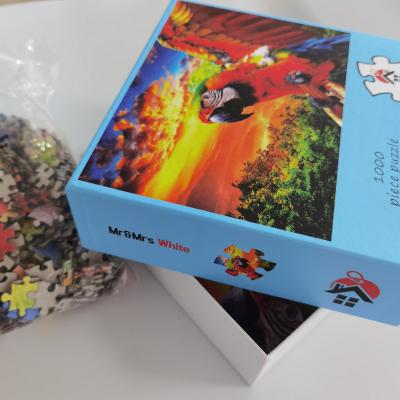 Cina Paesaggio di carta su ordinazione 19.5x17cm del fumetto dei bambini del ODM dei puzzle dell'OEM in vendita