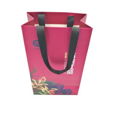 China Personalised Gift Branded Paper Bags SGS 4C 8 X 13.5 X 2.5inch for sale