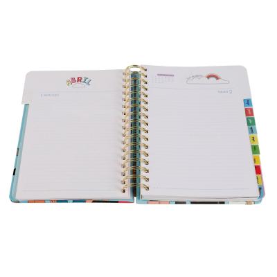 Chine Organisateur Planner Notebook Laminated OPP à spirale d'ordre du jour d'OPP 8 pouces X 9,5 pouces à vendre