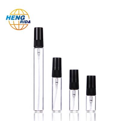 China Personal Care 5ml 10ml Pocket Glass Perfume Bottles With Sprayer Test Tube for sale