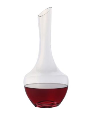 China 1500ml Sustainable Hand-Blown Clear Glass Decanter With Handle Wine Glass Bottle Ice Wine Decanter for sale