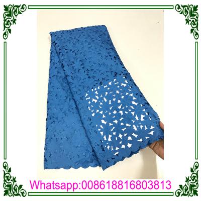 China Supoo Viable High Quality Laser Cut African French Lace Fabric Lace Fabrics For Lady / Swiss Voile Lace Fabric For Dressing for sale