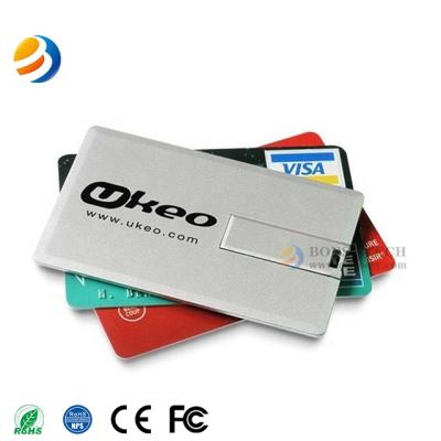 China Custom Mini Card Low Price 2.0 Interface Credit Card Usb| usb flash drive with print logo for sale