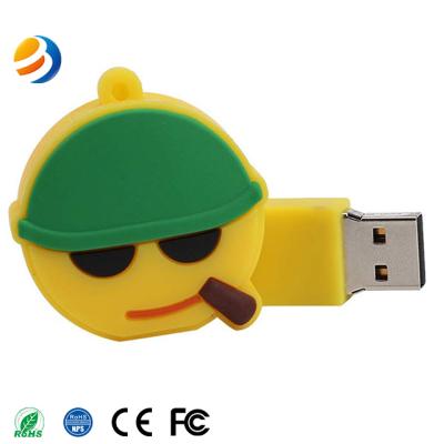 China Stick customize ninja cartoon USB drive, soft PVC material usb flash memory. for sale