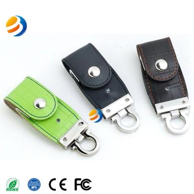 China Autorun/autoplay leather usb memory stick promotion gift usb drive with factory price for sale