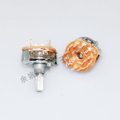 China 2-6 Speed ​​Band Switch Rotary Switch Multi-position Selector Switch Potentiometer Ceramic Buttons WSR2531 for sale