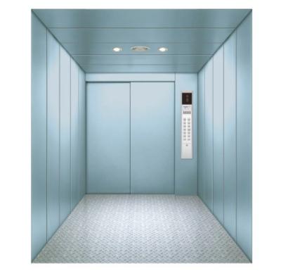 China Guaranteed Quality Large Space Warehouse Cargo Painted Steel Freight Elevator en venta