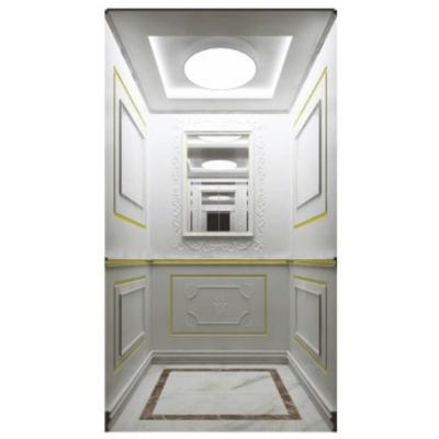 中国 FUJIHD 	Electric Home Elevator White Decoration Wooden Residential House Small Home Elevator 販売のため