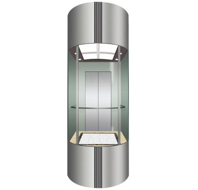 Китай Professional Made Traction Passenger Elevators  Automatic indoor Sightseeing Glass Elevator продается