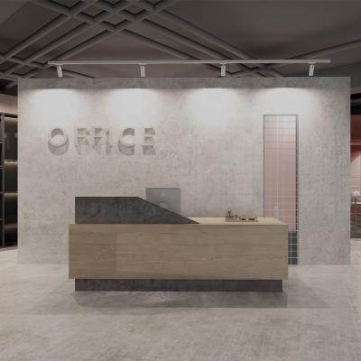 China Extendable Office Furniture Desk Counter Design Hotel Reception Counter Superego Receptionist Desk for sale