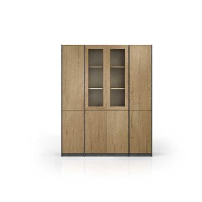 China Modular Library Cabinet 6.5ft High Home Office Expandable Postmodern Wooden Closet for sale