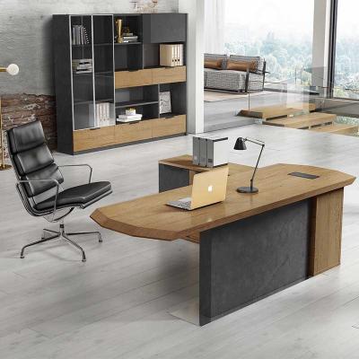 China WESOME Office Furniture Private Office Manager Extendable Light Luxury Modern Executive Desk for sale