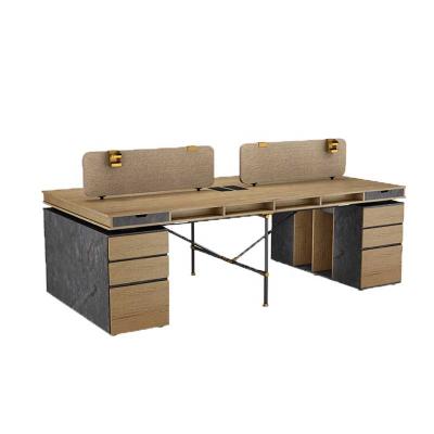 China Outdoor Heavy Duty Modern System Dividers Modern Design Panel Furniture Scratch Scratch Dividers Office Desk Compartment Wooden Table Workstation for sale