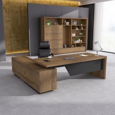 China Expandable Luxury Industrial Style Office Furniture Chair Director's Desk Executive Desk for sale