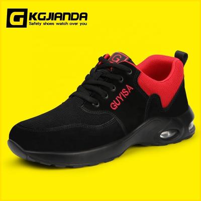 China Anti puncture KGJIANDA fashion safety shoes lightweight PU outsole steel woodland toe safety shoes for sale