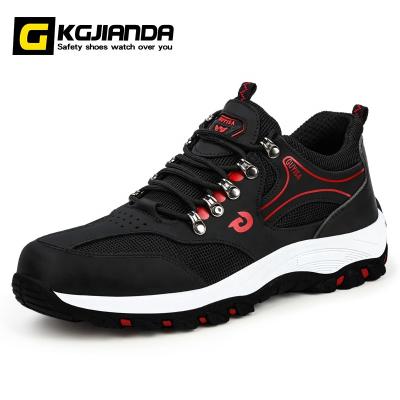 China KGJIANDA Anti Puncture Accept Steel Toe Safety Shoes Sole Outdoor Work Rubber Wear Resistant Custom Shoes for sale