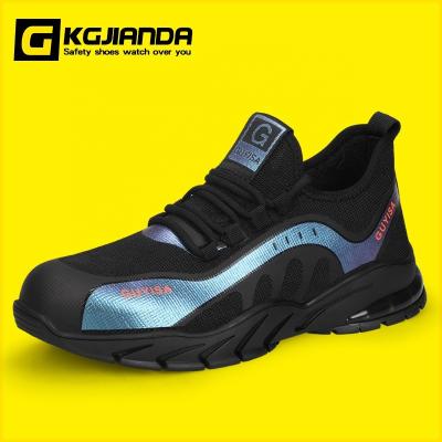 China Unique Outdoor Sports Wear-resistant Rubber Steel Toe Safety Shoes Steel Toe Fashion Design Safety Shoes KGJIANDA for sale