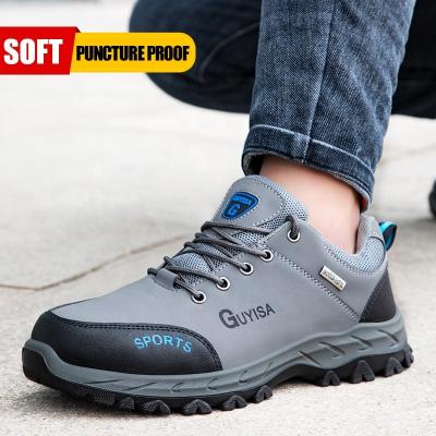 China Anti Puncture KGJIANDA Safety Shoes Industrial Protective Steel Toe Construction Site Waterproof Safety Shoes for sale