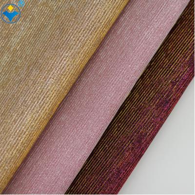 China 2020 Shinny Anti-Mildew Glitter Fabric Knitted Backing PU Leather Roll for sale