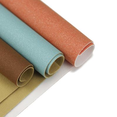 China Anti-mildew Pattern Shiny Waterborne PU Synthetic Leather Roll For Sports Shoes for sale