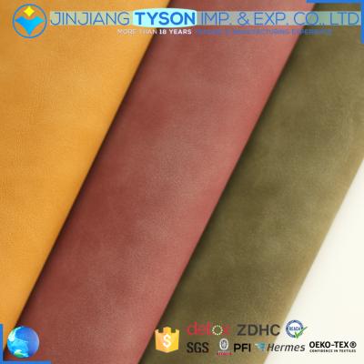 China Various Styles Leather Anti-Mildew Synthetic Fabric PU Waterbase yangbuck for sale