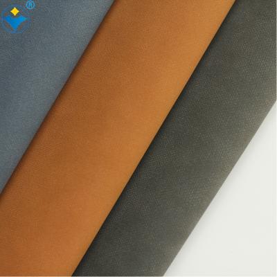 China Anti-rust quality eco-friendly high quality PU waterbase yanbuck synthetic leather for sale