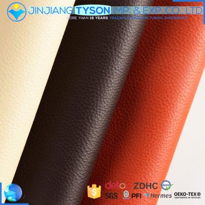 China Custom Knitted Anti-Mildew PVC Artificial Leather Fabric For Making Funiture for sale