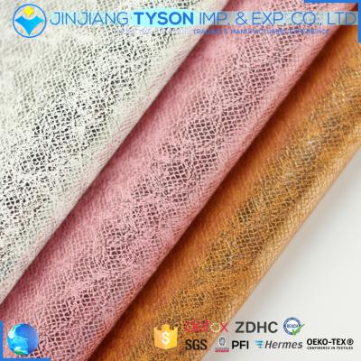 China 2017 Hot Point Anti-rust Embossing Artificial Synthetic PU PU Shiny Leather for sale