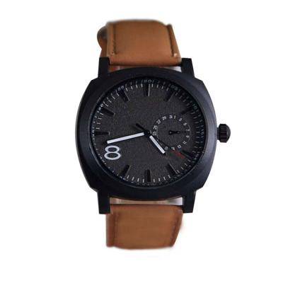 China Automatic Date Mens Wristwatches Military Brown Wristwatch Strap Watches Luxury Mens Wrist for sale